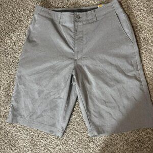 Nicklaus Golf Shorts Mens 30 Gray StayMotion Performance Stretch Flat Front